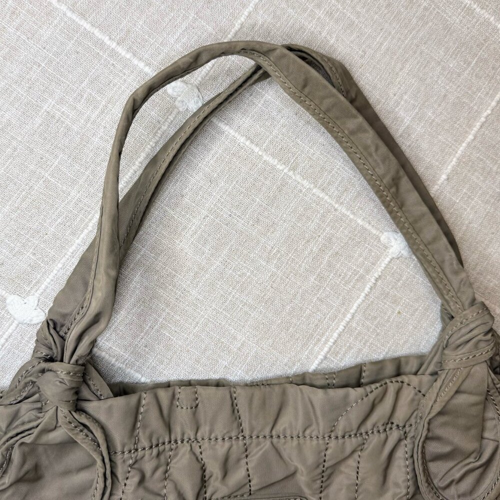 Marc by Marc Jacobs Puffer Tote - Taupe Workwear Bag Nylon Logo Quilted - Picture 7 of 11